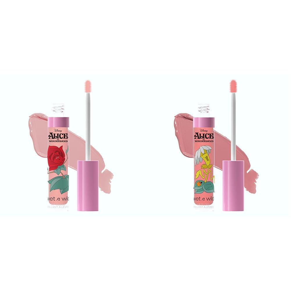 wet n wild We Sing Too Wildflower Lip Gloss Alice In Wonderland Collection 2pc