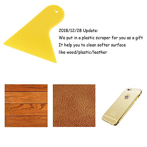 LDS 4" Wide Industry Glass Scraper, Stove Cleaner, Extendable Razor Blade Sticker/paint Scraper Remover for Window Tile Glass Windshield Tile Granite Wall Cleaning Hand Tool, Gum Cleaning, SCRP-U - Thumbnail 6