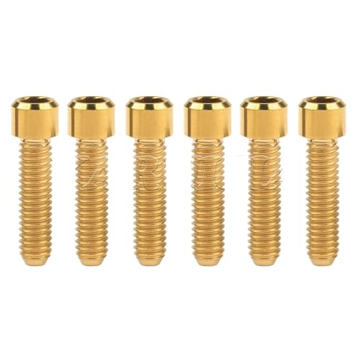 Cqinju-A~tF_[bV[ `^{g M4x10/13.5/15/20/25mm `^ZpXeBO}lW Ti M4 ^{g ClW Ti t@Xi[ 6 ϖՐ(Gold,15mm)