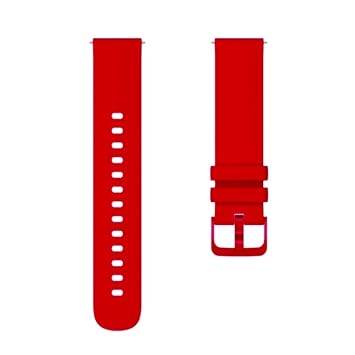 AINSLEY 22mm Sports Watch Strap Compatible for Noise ColorFit Ultra/Ultra 2, Vision, Caliber, Pro 3, Active/GPS, Buzz, Core, Nav/Nav+, Endure Smartwatch Straps for Men & Women (Red)