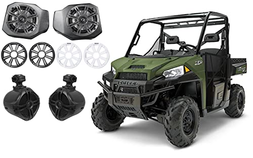 SSV Works Parlantes Frontales 6.5" para Polaris Ranger XP1000 Bundle