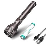 【Lo que obtendrá】 La lista del paquete incluye: 1 linterna L9, 1 batería (dentro de la linterna), 1 cable de carga USB, 2 juntas tóricas de repuesto, 1 manual de usuario. 1x Cordón Además, viene con devolución gratuita dentro de los 30 días, reparación gratuita dentro de 1 año y servicio al cliente 24 * 7 horas.
