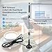 POBADY WiFi Antenna 2.4G /5G/5.8G Dual Frequency 8dBi MIMO Omnidirectional Signal Booster Magnetic Base RP-SMA Adapter 1.5M 4.9ft for PCIE Network WiFi Card Router External Antenna Wireless WLAN