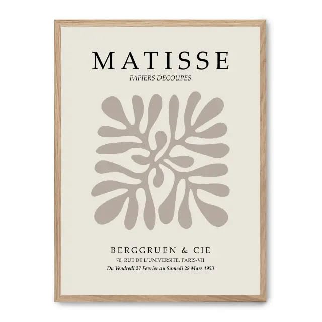Cadre matisse cut-outs d'art avec finitions haut de gamme pour intérieur