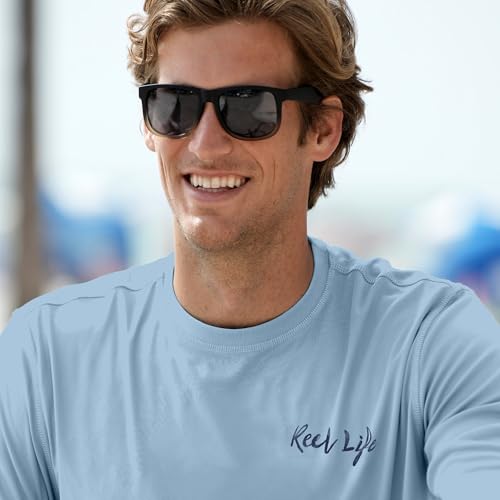 Reel Life UV Long Sleeve – Jax Beach Men’s Long Sleeve Sun Protection Shirt, Lightweight Quick-Dry UPF 50+ Performance Shirt, Breathable Sun Shirts For Men, Moisture-Wicking UV Shirts for Men (Medium)3