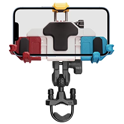 Windfrd Vibration Dampening Motorcycle Phone Mount With Action Camera Mount, Anti Vibration Cell Phone Holder With Handlebar U-Bolt Base, Waterproof, Fits Most Bike Atv And Harley Davidson #TOP4