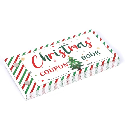 JULEASEL Fun Christmas Coupon Book for Kids