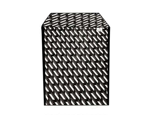 Image of Front Load Fully Automatic Washing Machine Cover for 8.5kg to 10kg | Waterproof & Dustproof Polyester Cover with Zip Closure | Suitable with Samsung, IFB, LG, Bosch & More (67 x 67 x 87 cm)