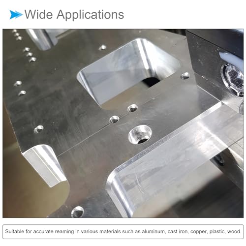 CoCud Chucking Reamer, 12mm Cutting Diameter 4 Flutes, Tungsten Carbide Milling Cutting Tool - Image 3