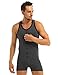 iiniim Men's One Piece Sleeveless Bodysuit Leotard Bodywear Singlet Underwear