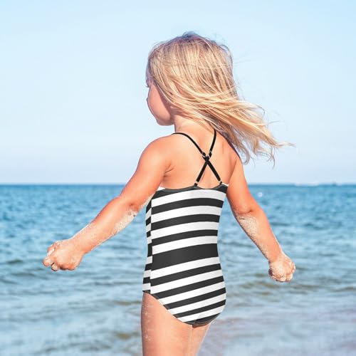 Pfrewn Girls One Piece Swimsuit Quick Dry Beach Bathing Suit Beachwear 3-10 Years4