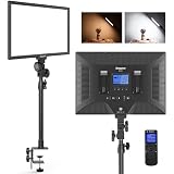 Dazzne D50 Keylight Video Conference Lighting with Wireless Remote, Webcam Lighting LED Streaming Li