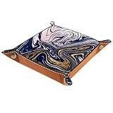 Exquisita mano de obra: material de cuero de microfibra de alta calidad con textura delicada, ideal para mantener la forma de la bandeja y fácil de limpiar. Limpiar con un paño húmedo es suficiente para mantenerlo limpio y ordenado.