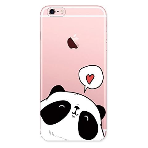 Bubblegum Cases for iPhone Models PANDA Kawaii Case Cover (iPhone 6 6S, 3: Single Chubby Panda Heart) Cover