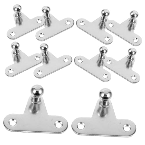WOONEKY Soportes de Elevación por Gas 10 Piezas Hierro Resistentes Montaje Puntales Accesorios para Amortiguador Gas Soporte Armario Capó Puerta