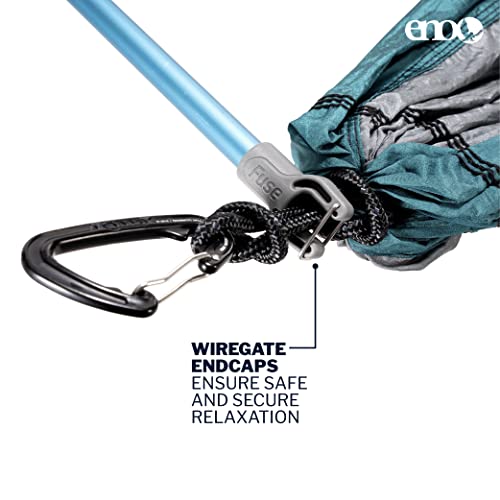 Eno Fuse Tandem Hammock System Colour Retro Tri Lightwieght Fuse Spreader Bars, Two Hammocks Side By Side Dac Grren Anodised Aluminium Alloy Eliminates Enviro Damage Weight 277 G #TOP4