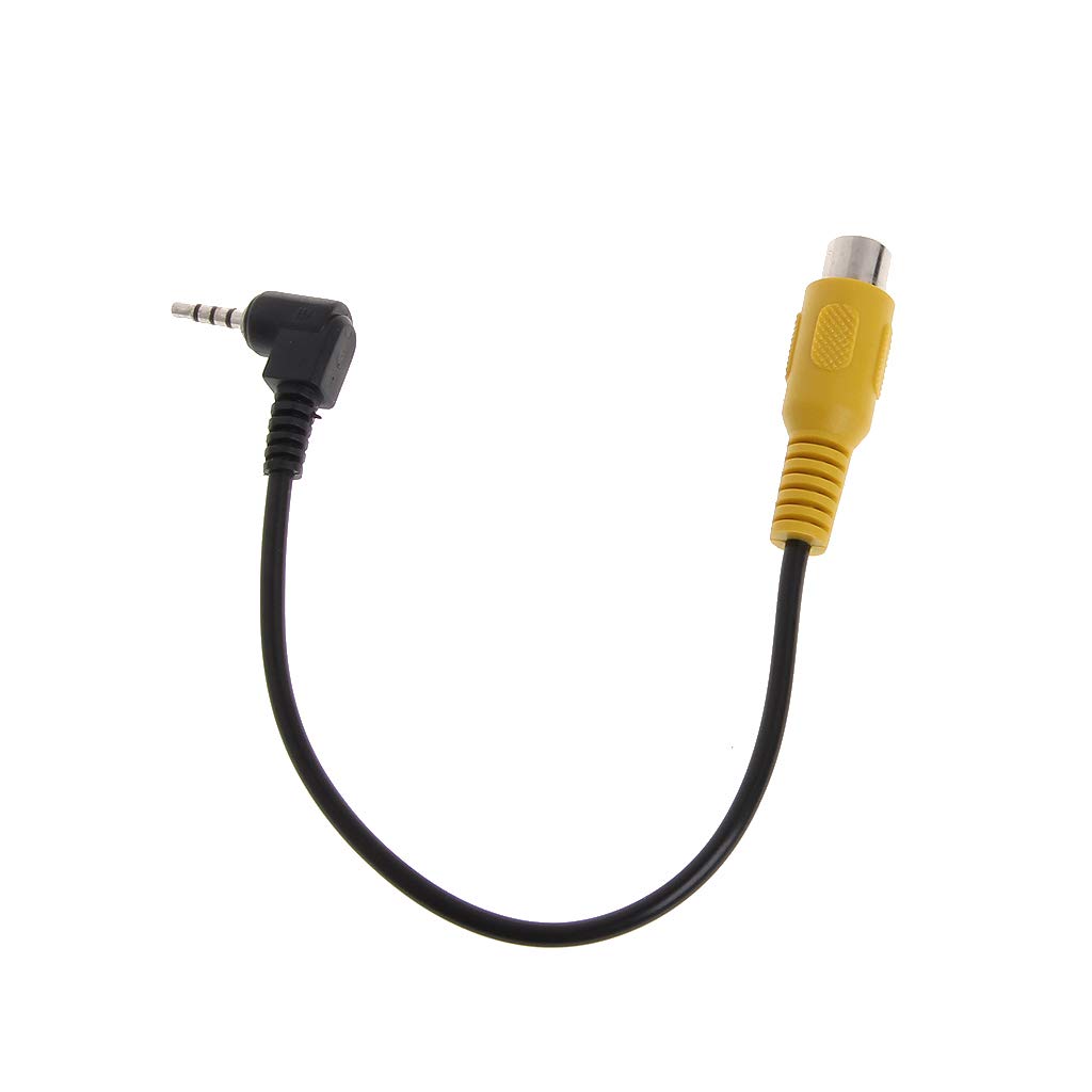Elnwnnkc 2.5mm Stereo Male Plug To Female Video Converter Adapter Cable