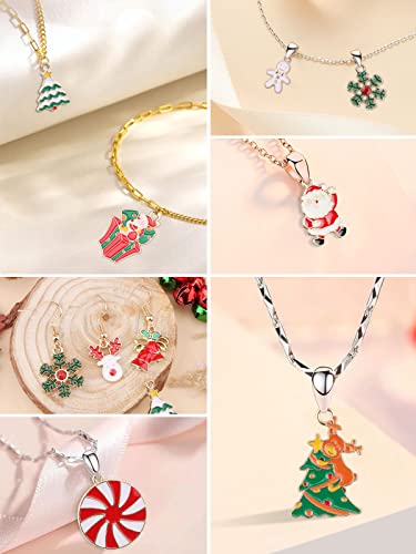 Kalolary 40Pcs Christmas Charms Xmas Alloy Charms Enamel Bracelet Charms Metal Earring Charm Assorted Pendant Charms For Christmas Party Diy Jewelry Necklace Bracelet Making Jewelry Diy Supplies #TOP4