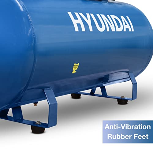 Hyundai 3HP 200 Litre Electric Air Compressor with 145PSI Belt Drive, 14CFM, 230v Motor Single-Phase Steel Compressor 2.2kw/2200w 6 Hyundai 3HP 200 Litre Electric Air Compressor with 145PSI Belt Drive, 14CFM, 230v Motor Single-Phase Steel Compressor 2.2kw/2200w - Image 6