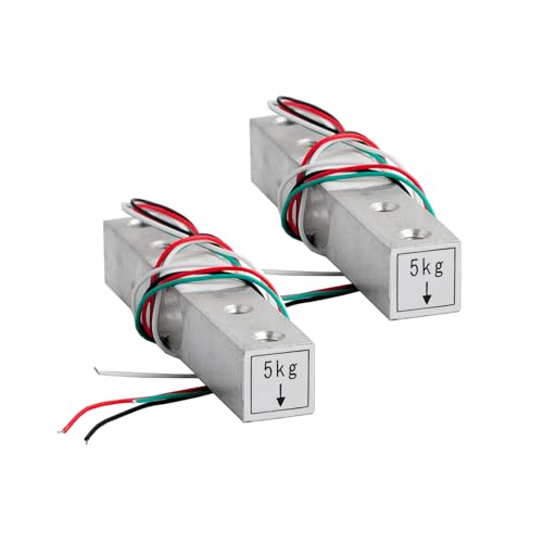 Digital Load Cell Weight Sensor 5kg High Precision Miniature Load Cells YZC-133 for Arduino DIY Electronic Portable Kitchen Scale Sensors(Pack of 2)