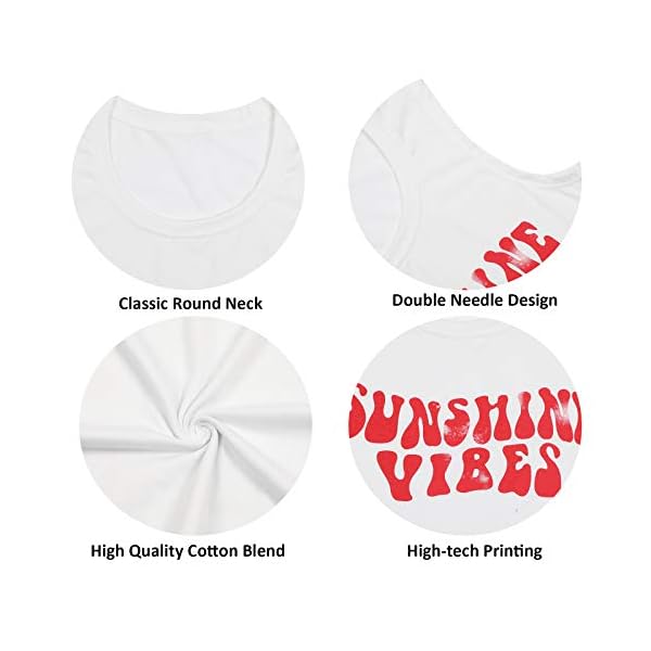 Sunshine Vibes Letter Print Vest T Shirt Women's Summer Sleeveless Graphic Tank Tops Casual Loose Workout Tees - Image 5