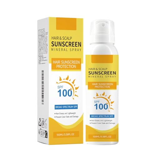 Image of Hair & Scalp Sunscreen Spray SPF 100, Sun Protection for Hair, Hairs Sun Protection Spray, Weightless Invisible Mist UV Protection Hair Sunscreen, Beach Pool Essential for All Hair Types (1PC)