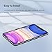 Qularlans 3 Pack Tempered Glass Screen Protector Compatible with iPhone 11/XR, 9H Hardness Shock Resistant Tempered Glass HD Ultra Clear