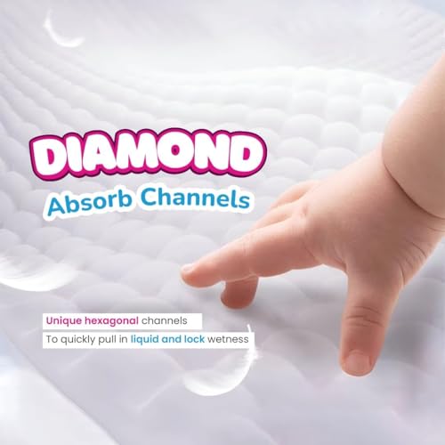 Image of Doobidoo Classic Baby Diaper Pants - L Size | High Absorbency with Cotton Bubble Soft Topsheet, Anti-Leak Side Cuffs & Rash-Free Comfort | Gentle Protection (9-14 kg) - Pack of 1 | 56 Count
