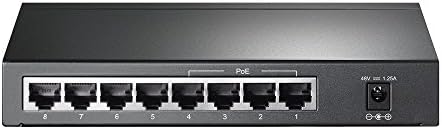 TP-Link TL-SG1008P | 8 Port Gigabit PoE Switch | 4 PoE+ Ports @64W | Desktop | Plug & Play | Sturdy Metal w/ Shielded Ports | Fanless | Limited Lifetime Protection | QoS & IGMP Snooping