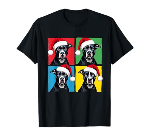 Christmas Funny Pitbull Dog lovers Gift T-Shirt