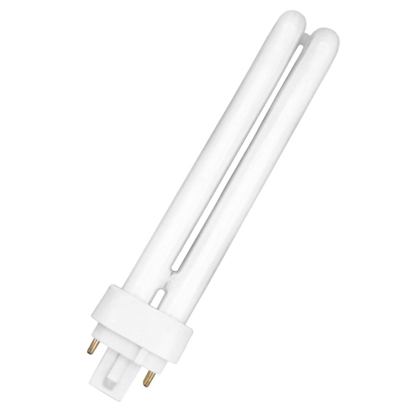 Acan Tradineur - Pack de 2 bombillas de bajo consumo, 2 tubos, G24D-2, 18W equivalente a 90W, 1080 lúmenes, 6400K, luz blanca fría, eficiencia energética A+, 8000 horas - 14,5 x 2,5 cm