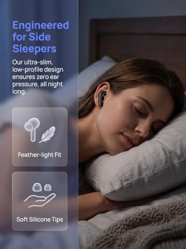 Image of Sleep Earbuds for Side Sleepers, Noise-Cancelling Headphones for Sleeping
