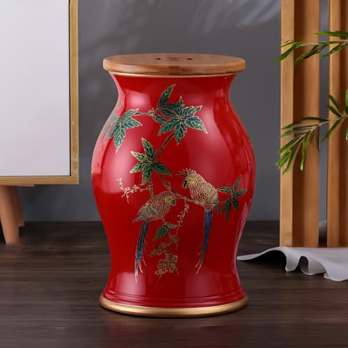 JIHAJU Taburete Jardín Chinoiserie Cerámica