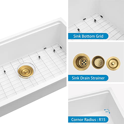 Yaqun CS76457 Undermount Kitchen Sink thumb #4