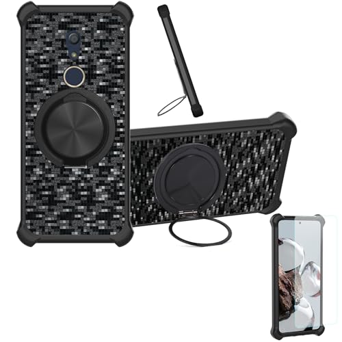 �Ή� Fujitsu Arrows Be3 F-02l �P�[�X Phone Case [1�� 9H+�d�x���� �K���X�t�B����][360°��]���X�^���h�A�}�O�l�b�g��]CX-11-HEI