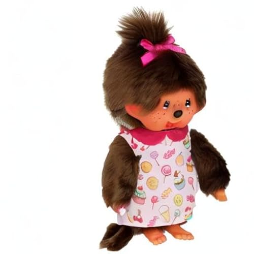 Bandai Monchhichi Peluche Monchhichi Pop & Candy Peluche Iconique des années 80 Peluche Toute Douce 20 cm pour Enfants et Adultes SE233861 - vue 8