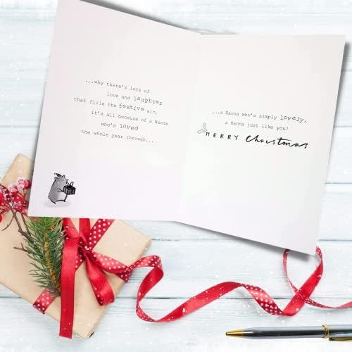 Clintons: Cute Animals & Tree Nanna Christmas Card, Multi-Colour, 133 x 184, 1170564