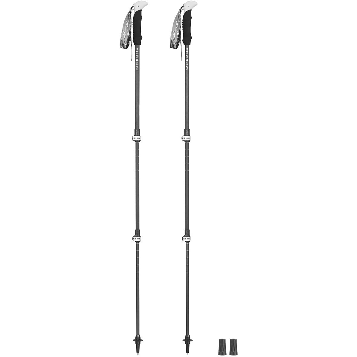 Kaikkialla Bastoncini Pulsa 3 Carbon, carbon, 105-135cm