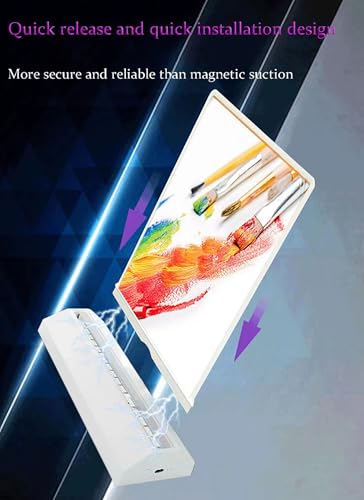 Porte-menu rechargeable LED double face avec base pour table et comptoir - 6