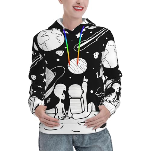 Sweat à capuche astronaute femme idéal pour un style urbain quotidien