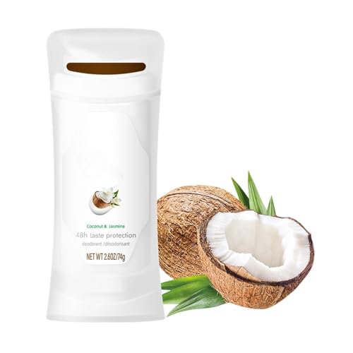 Coconut Vanilla Deodorant Cream, Body Deodorant for Women, Antiperspirant Deodorant Womens, Coconut & Jasmine Flower Scent Anti-perspirant Deodorants, Natural Ingredients, 72 Hour Odor Control