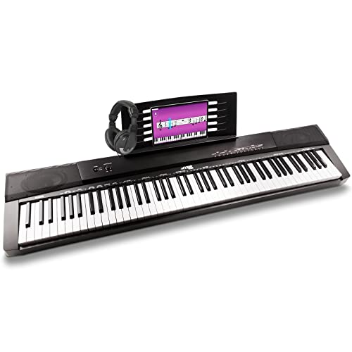 MAX KB6 Clavier électronique pour musicien confirmé avec casque, Piano numérique 88 touches, Touches semi-lourdes… - Les Beatles, Paul McCartney, John Lennon, RIngo Starr, George Harrison MAX KB6 Clavier électronique pour musicien confirmé avec casque, Piano numérique 88 touches, Touches semi-lourdes…