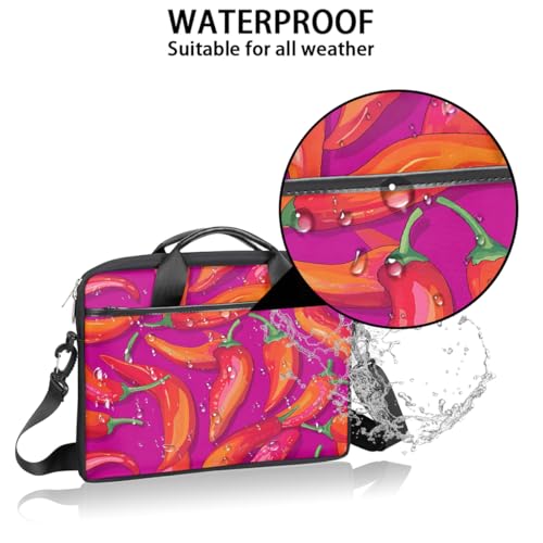 Bolso para laptop con estampado de chile 15" miniatura 3