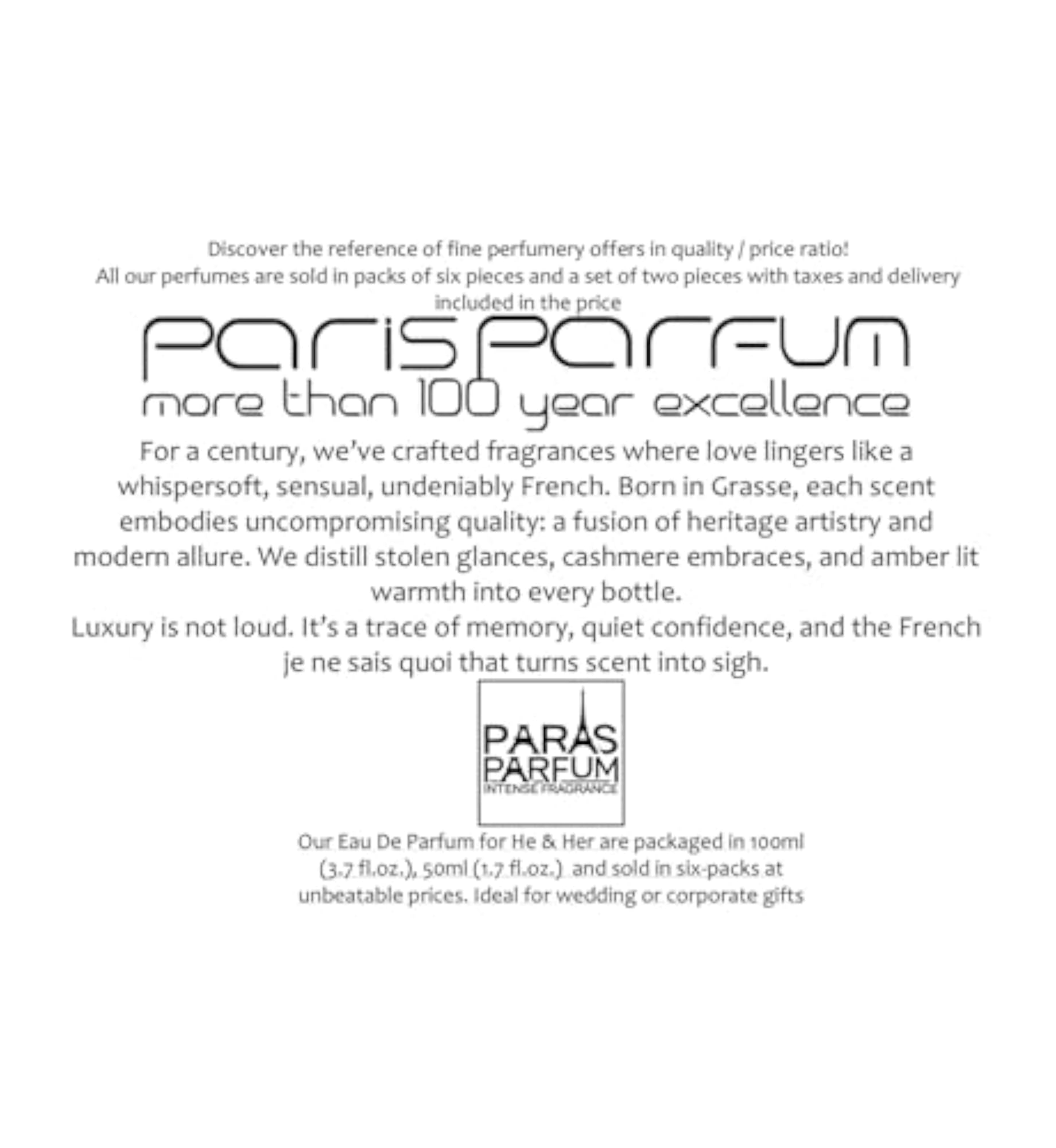 Paris Dusk Caspian Luxury Perfume for Unisex, 50ml