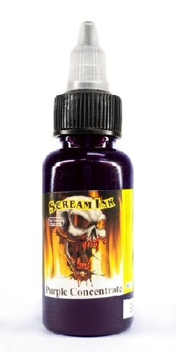 Scream Tattoo Ink -PURPLE CONCENTRATE- 1/2-oz Bottles -Tattoo Supplies-