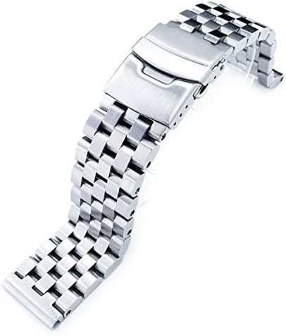 22mm Metal Band by MiLTAT SUPER Engineer II 316L Stainless Steel Straight End Watch Bracelet