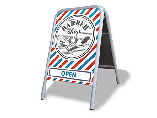 Barber Shop Large A Board Pavement Sign MEGA Listing Outdoor Street Advertising Display… — image 1