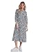 Produktbild Street One Damen Gemustertes Kleid deep blue 38