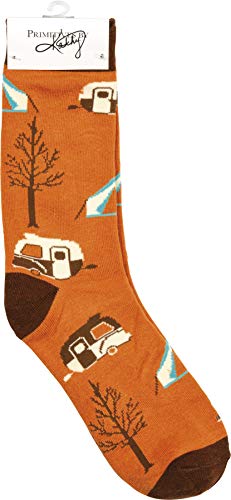 Primitives-by-Kathy-Decorative-Box-Sign-Pair-of-Socks-Gift-Set-Life-is-Better-When-Youre-CampingBrown Primitives by Kathy Decorative Box Sign Pair of Socks Gift Set Life is Better When Youre CampingBrown