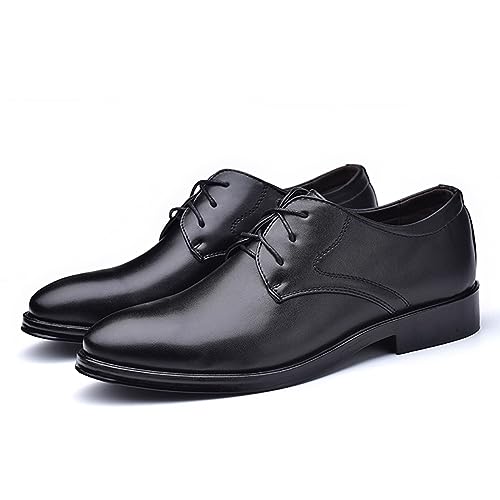 Men's Classic Matte Upper Oxfords Business Formal Lace Up Leather Lace Up Dress Shoes for Men4